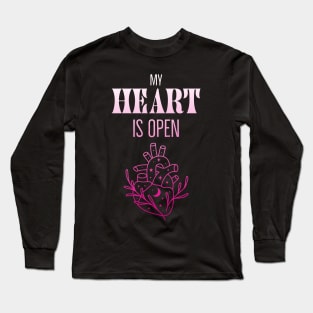 My Heart Is Open Openness Inspiration Warmly Long Sleeve T-Shirt